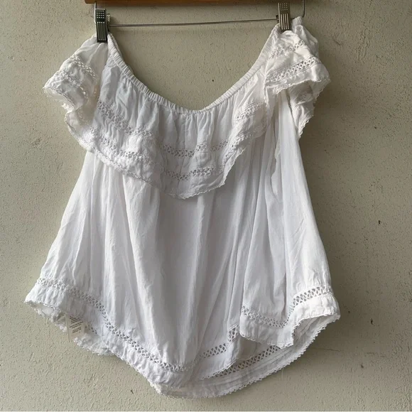 Wilfred White Ruffled Women's Top - Picture 6 of 10